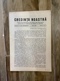 Credinta noastra Anul I nr. 5 Mai 1990