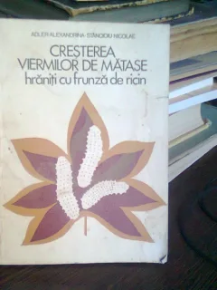 CRESTEREA VIERMILOR DE MATASE HRANITI CU FRUNZE DE RICIN - ADLER ALEXANDRINA