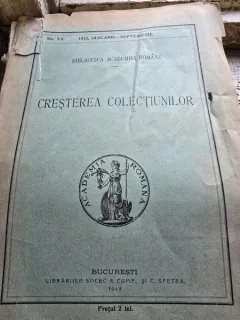 Cresterile Colectiunilor ianuarie-septembrie 1912