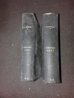 CRITICE - E. LOVINESCU  VOL. 1-7, COLIGATE IN DOUA CARTI