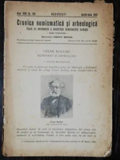 CRONICA NUMISMATICA SI ARHEOLOGICA- APRILIE -IUNIE 1944 NR 130