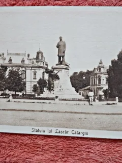 Crte postala, statuia lui Lascar Catargiu, perioada intebelica