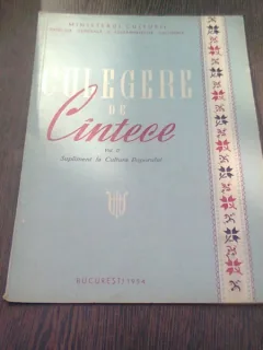CULEGERE DE CANTECE. VOL II SUPLIMENT LA CULTURA POPORULUI