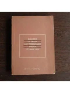 Culegere de decizii ale tribunalului suprem pe anul 1966