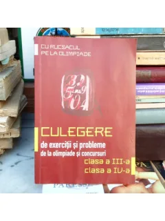 Culegere de exercitii si probleme de la olimpiade si concursuri clasa a III-a si a IV-a , Theodor Ghincea