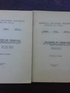 CULEGERE DE PROBLEME DATE LA CONCURSURILE DE ADMITERE, PENTRU STUDENTII INGINERI, CU REZOLVARI  2 VOLUME - GEORGE ION IONESCU