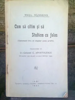 CUM SA CITIM SI SA STUDIEM CU FOLOS - PAUL NYSSENS
