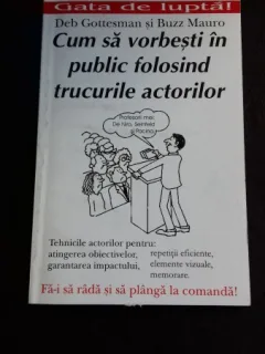 CUM SA VORBESTI IN PUBLIC FOLOSIND TRUCURILE ACTORILOR - DEB GOTTESMAN