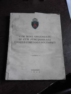 CUM SUNT ORGANIZATE SI CUM FUNCTIONEAZA UZINELE COMUNALE BUCURESTI