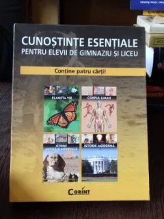 CUNOSTINTE ESENTIALE PENTRU ELEVII DE GIMNAZIU SI LICEU - CONTINE 4 CARTI
