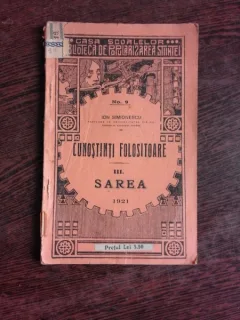 CUNOSTINTE FOLOSITOARE III, SAREA - ION SIMIONESCU
