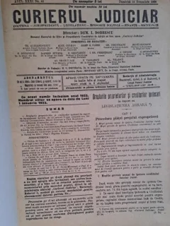 Curierul judiciar pe anul 1922 , Dem I. Dobrescu