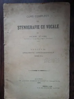 Curs complet de stenografie cu vocale - Henri Stahl (Partea I)