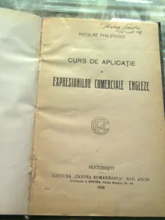 CURS DE APLICATIE A EXPRESIUNILOR COMERCIALE ENGLEZE - NICOLAE PHILIPOVICI