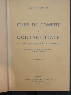 CURS DE COMERT SI CONTABILITATE - V.M. IOACHIM