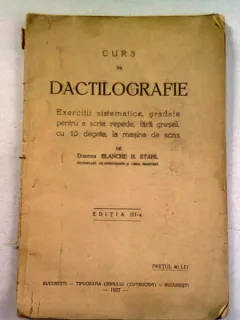CURS DE DACTILOGRAFIE - BLANCHE H. STAHL