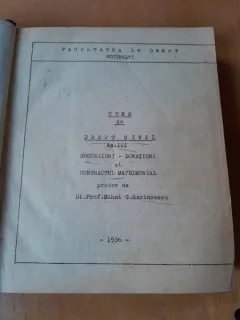 Curs de Drept Civil, anul III - Mihai G. Rarincescu