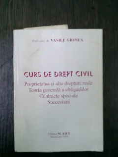 Curs de drept civil - Vasile Gionea