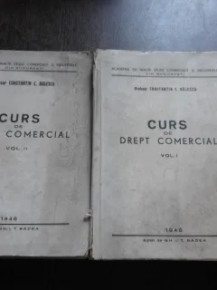 CURS DE DREPT COMERCIAL - CONSTANTIN C. BALESCU VOL.I+II
