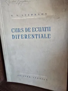 CURS DE ECUATII DIFERENTIALE - V.V. STEPANOV