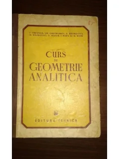 CURS DE GEOMETRIE ANALITICA - I. CREANGA