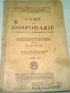 CURS DE GOSPODARIE - MARIA GENERAL DOBRESCU