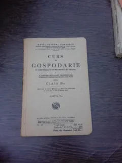 Curs de gospodarie pentru clasa a III-a - Maria General Dobrescu