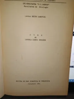 Curs de istoria limbii engleze - Edith Iarovici