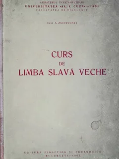 Curs De Limba Slava Veche, A. Zacordonet