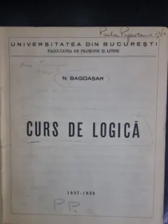 Curs de Logica - N. Bagdasar