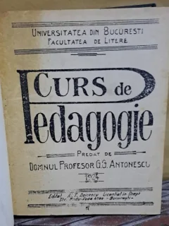 Curs de pedagogie - G.G. Antonescu