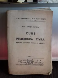 CURS DE PROCEDURA CIVILA - LAURENTIU PREUTESCU