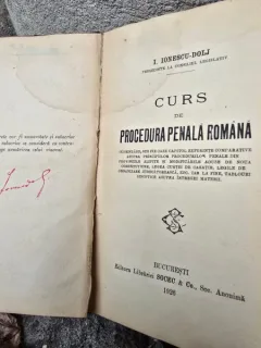 CURS DE PROCEDURA PENALA ROMANA - I. IONESCU DOLJ