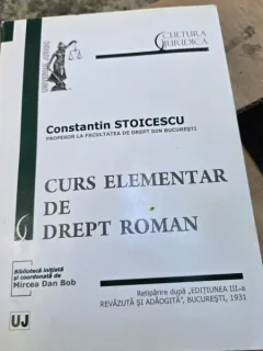 Curs elementar de drept roman - Constantin Stoicescu
