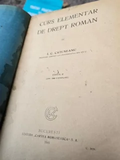 CURS ELEMENTAR DE DREPT ROMAN - I.C. CATUNEANU