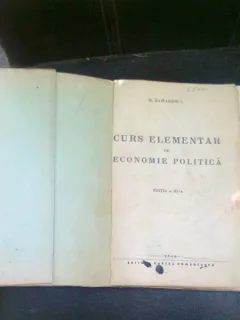 CURS ELEMENTAR DE ECONOMIE POLITICA  - H. ZAHARESCU