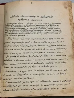 Curs pedagogie litografiat perioada interbelica