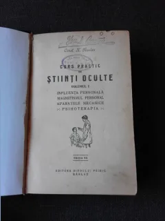 CURS PRACTIC DE STIINTE OCULTE - CONST. H. NICOLAU  4 VOLUME COLIGATE