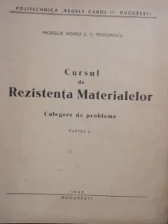 CURSUL DE REZISTENTA MATERIALELOR - C.C. TEODORESCU