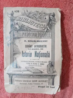 Cuvant introductiv la cursul de istorie nationala - M. Kogalniceanu