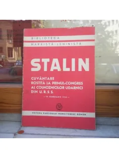 CUVANTARE ROSTITA LA PRIMUL CONGRES AL COLHOZNICILOR UDARNICI DIN U.R.S.S. , I. V. STALIN