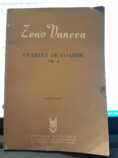 Cvartet cu coarde nr.4 - Zeno Vancea  partitura