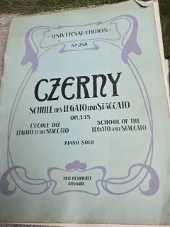 Czerny, Schule des legato und staccato OP.335, piano solo partitura