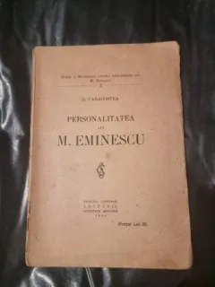 D. Caracostea - Personalitatea lui M. Eminescu