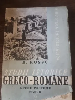 D. Russo - Studii Istorice Greco-Romane. Opere Postume. Vol. II