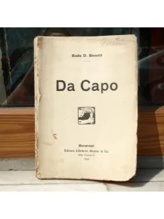 DA CAPO , RADU D. ROSETTI , 1919 , AUTOGRAF IN VERSURI