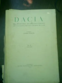 Dacia Recherches et decouvertes archeologiques en Roumanie IX-X 1941-1944 - Vasile Parvan