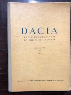 DACIA. REVUE D'ARCHEOLOGIE ET D'HISTOIRE ANCIENNE, NOUVELLE SERIE, VOL.XII,1968