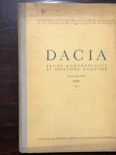 DACIA. REVUE D'ARCHEOLOGIE ET D'HISTOIRE ANCIENNE, NOUVELLE SERIE, VOL.XXIV,1980