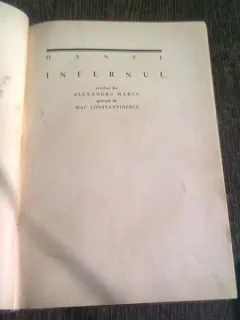 Dante Infernul - tradus de Alexandru Marcu